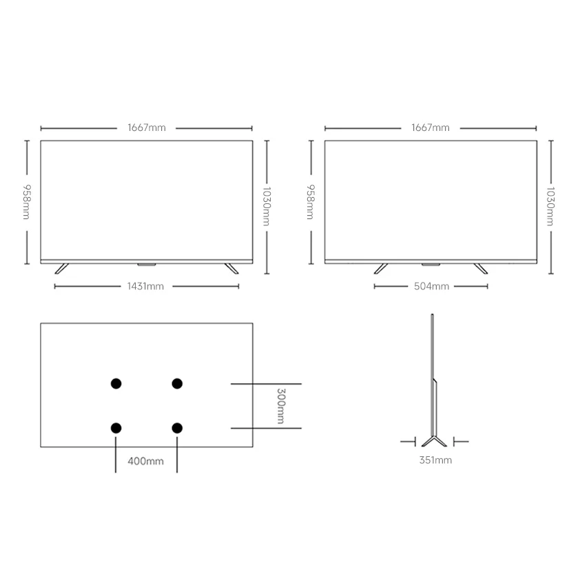 Телевизор 75" Xiaomi S Pro 2026 L75MB-SRU QLED VA UHD черный - ForteMarket Телевизор 75" Xiaomi S Pro 2026 L75MB-SRU QLED VA UHD черный купить,599990