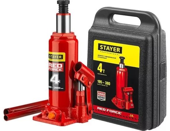 STAYER домкрат бутылочный 43160-4-K_z01 4 т