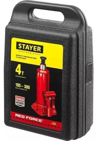 STAYER домкрат бутылочный 43160-4-K_z01 4 т купить,0