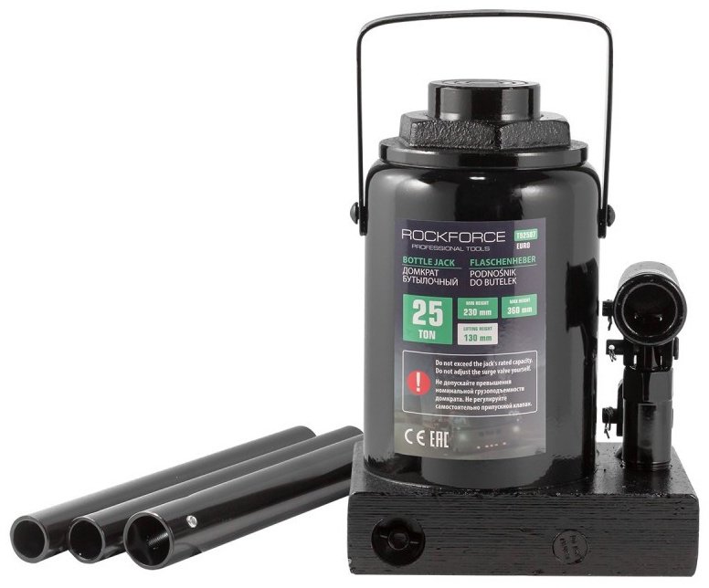 ROCKFORCE домкрат бутылочный RF-T92507 25 т - ForteMarket ROCKFORCE домкрат бутылочный RF-T92507 25 т купить,0