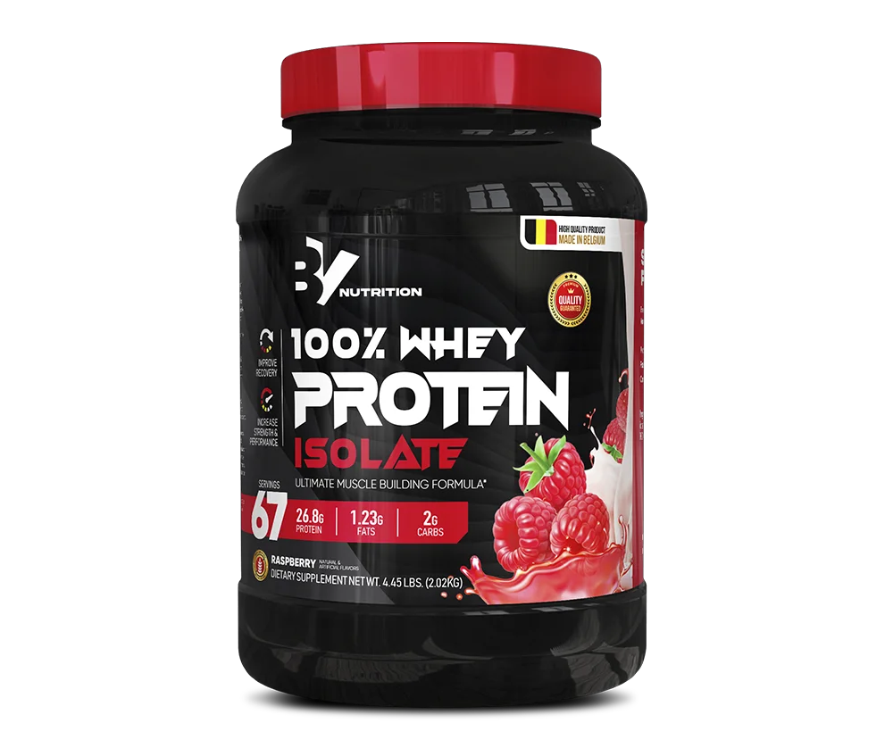 Изолят Best Value Nutrition 100% Whey Protein Isolate Малина 2020 гр