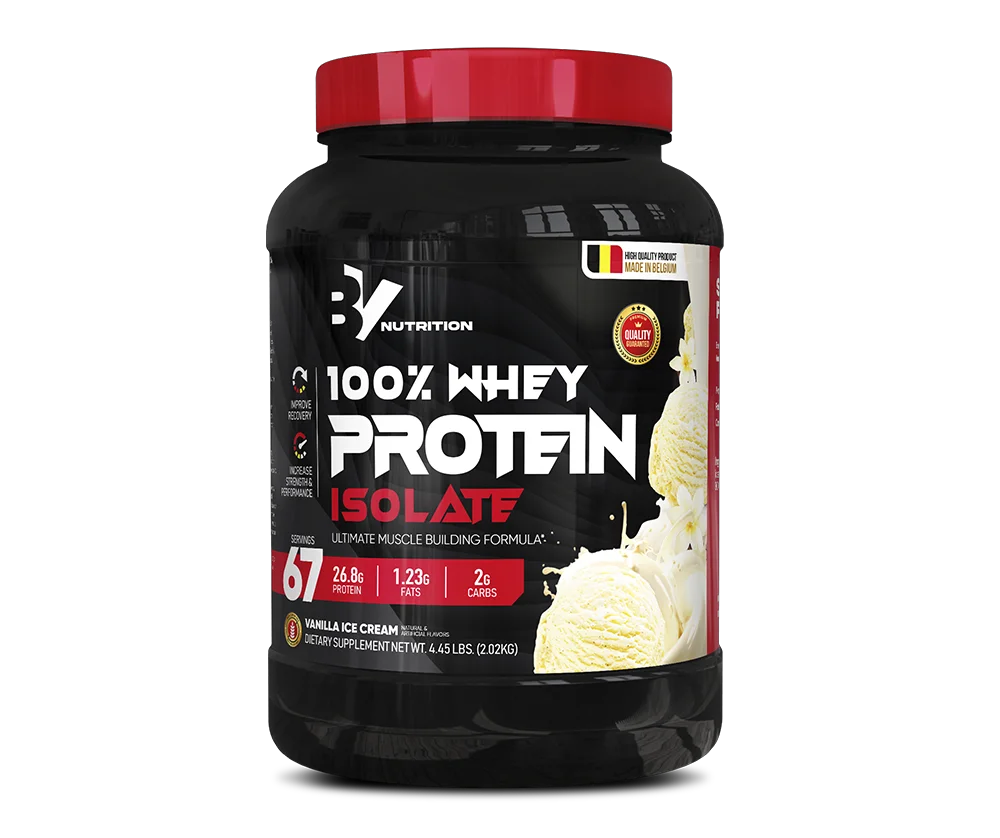 Изолят Best Value Nutrition 100% Whey Protein Isolate Ванильное мороженое 2020 гр