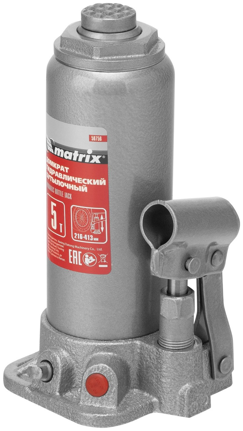 MATRIX домкрат бутылочный 50756 5 т купить,NaN