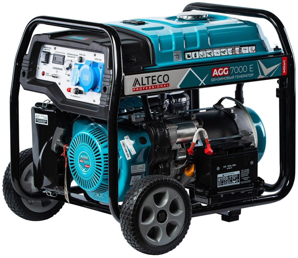 Электростанция бензиновая ALTECO 5 кВт 1 (220 В), AGG 7000 Е MSTART 17240