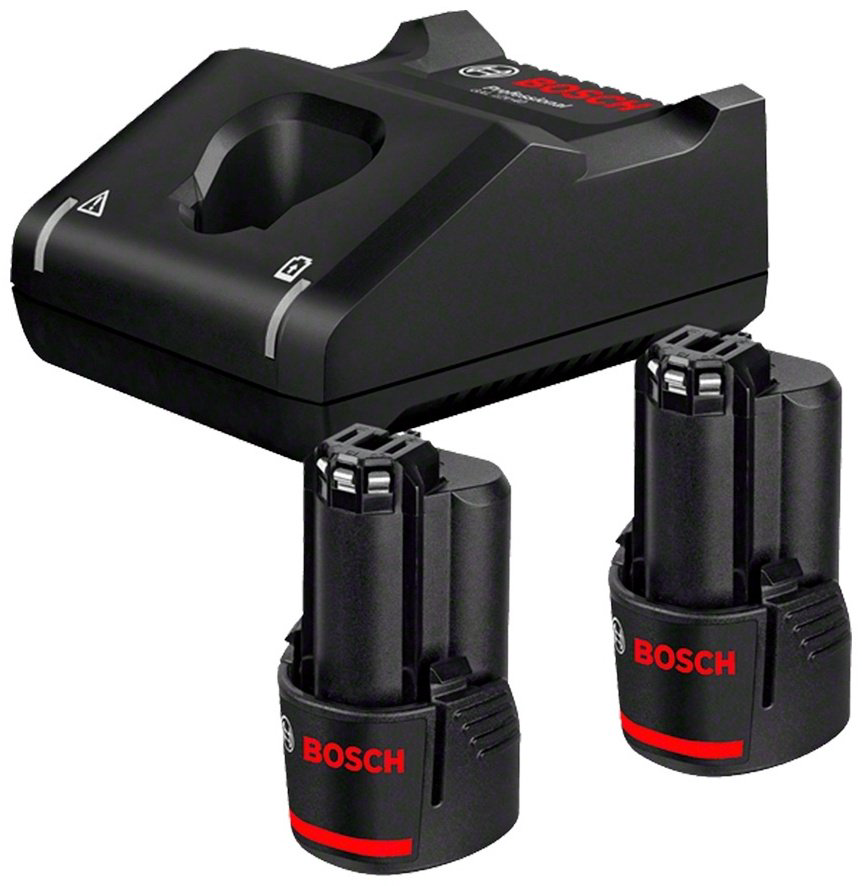 Аккумулятор Bosch GBA 12 В 2.0 A*ч + GAL 12V-40 Li-Ion 2 Ач Ah 2 шт