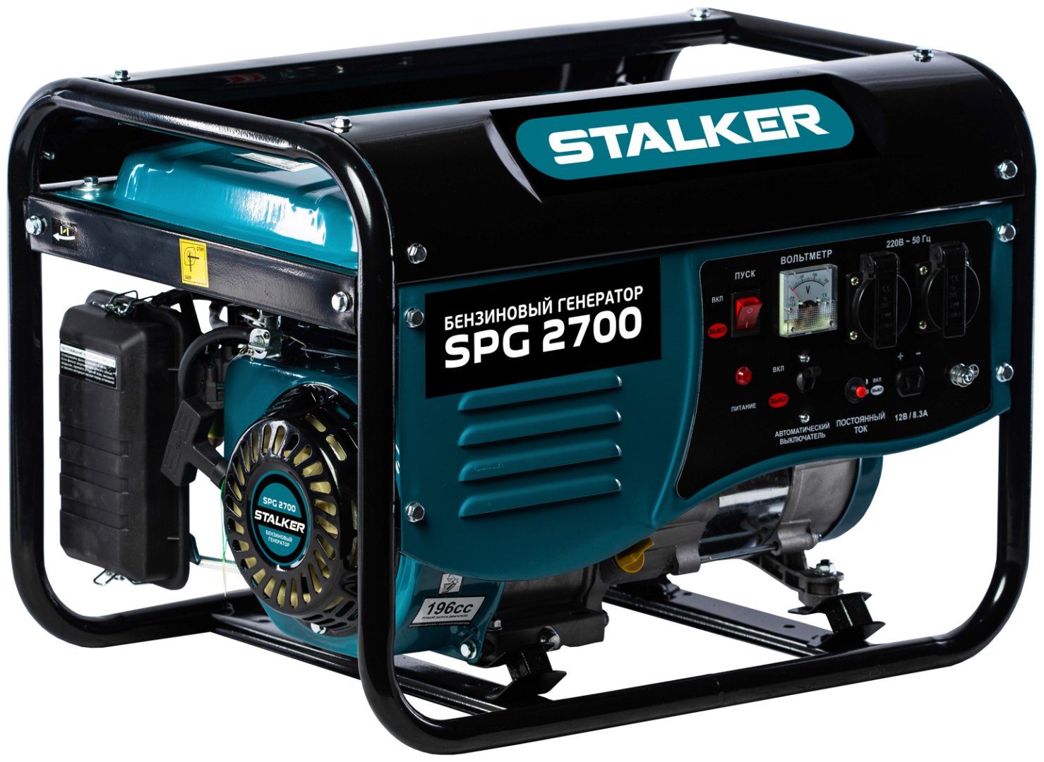 Электростанция бензиновая Stalker 2 кВт 1 (220 В), SPG 2700