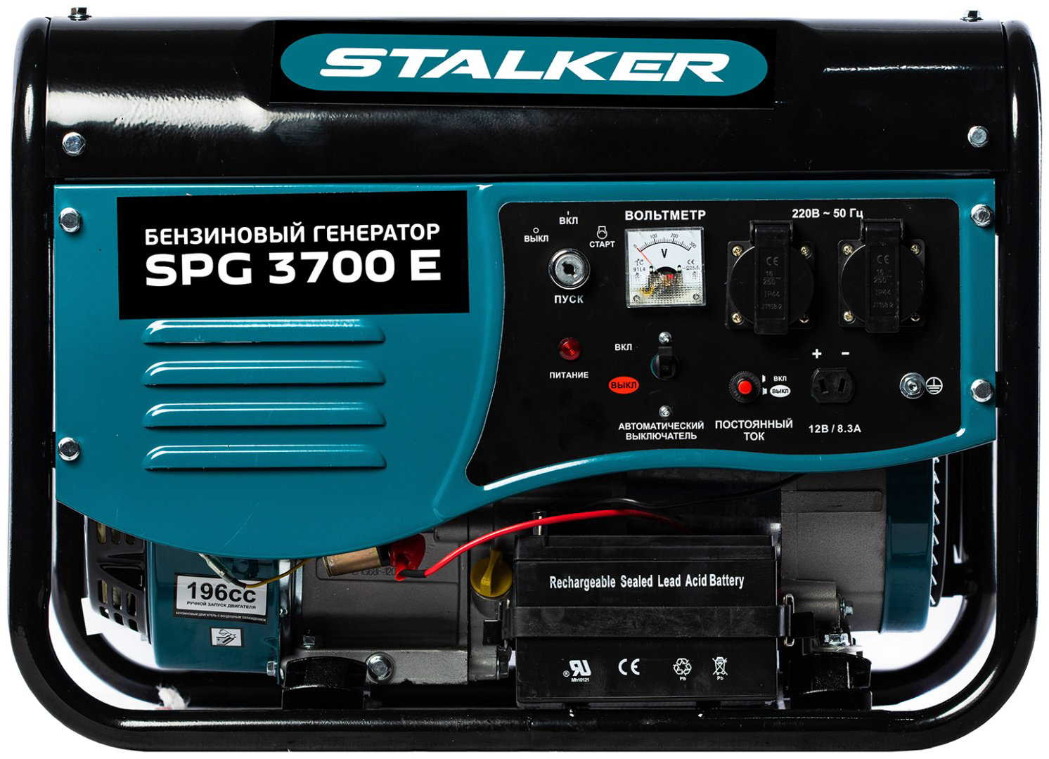 Электростанция бензиновая Stalker 2.5 кВт 1 (220 В), SPG 3700E купить,NaN