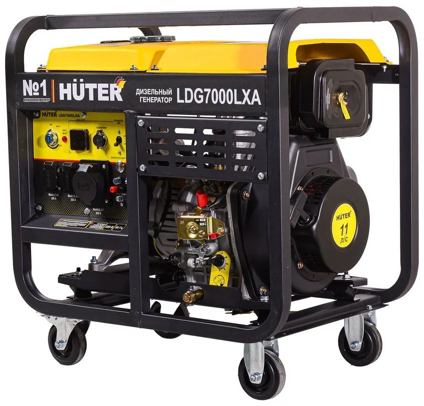 Электростанция дизельная Huter 5.5 кВт 1 (220 В), LDG 7000LXA