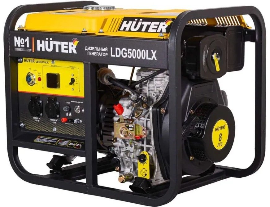 Электростанция дизельная Huter 3.3 кВт 1 (220 В), LDG 5000LX
