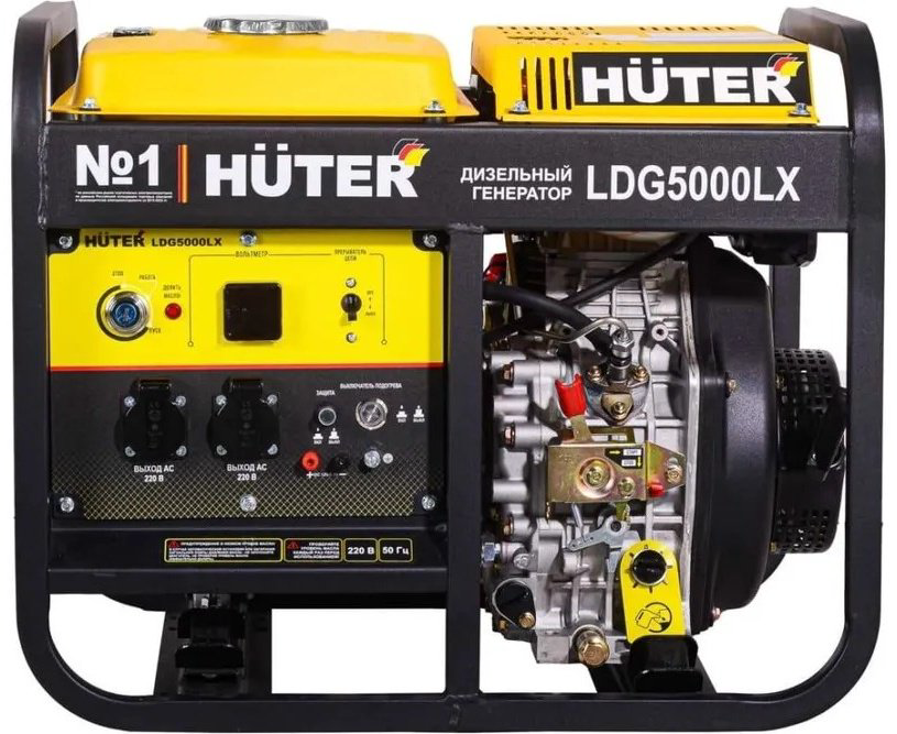 Электростанция дизельная Huter 3.3 кВт 1 (220 В), LDG 5000LX купить,NaN