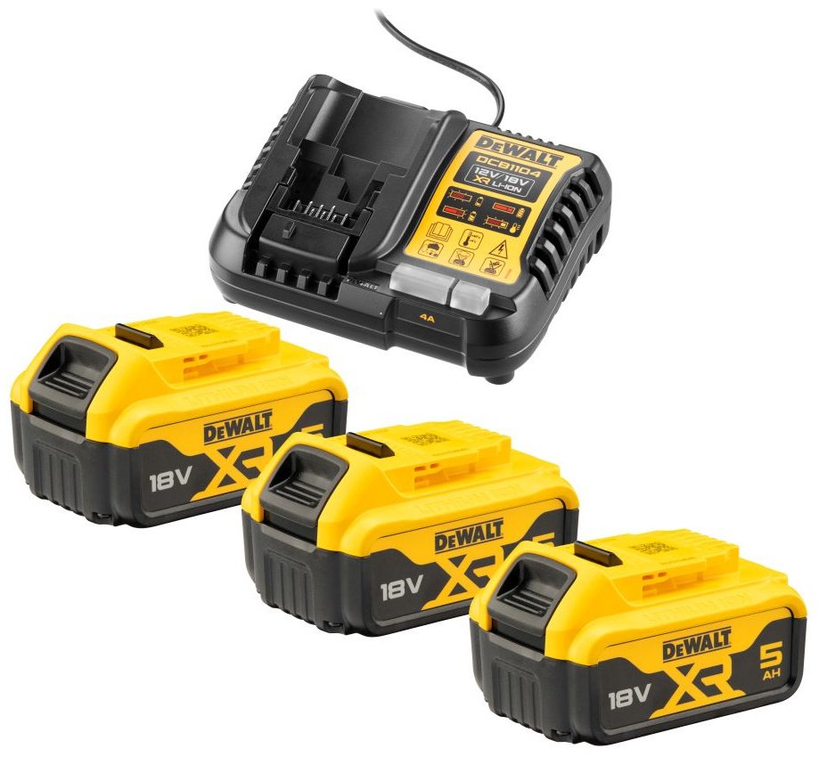 Аккумулятор DeWALT DCB1104P3-QW Li-Ion 5 Ач 3 шт