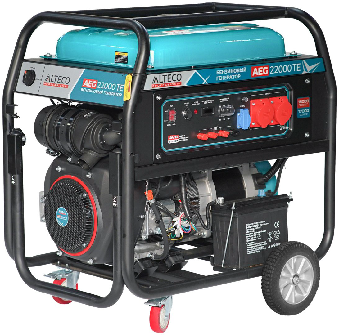 Электростанция бензиновая ALTECO 17 кВт 3 (400/230 В), AEG 22000 TE 69933 купить,1596500