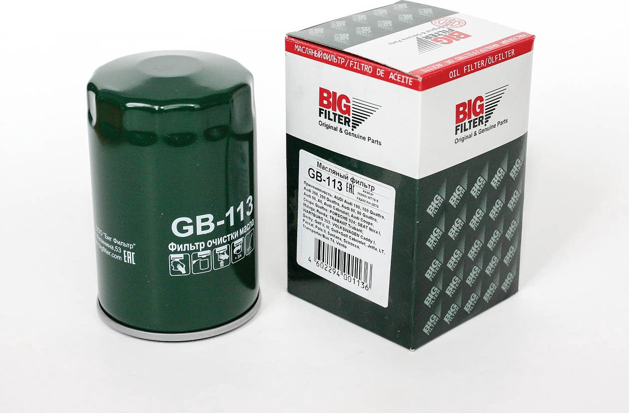 BIG FILTER масляный фильтр GB113 купить,NaN