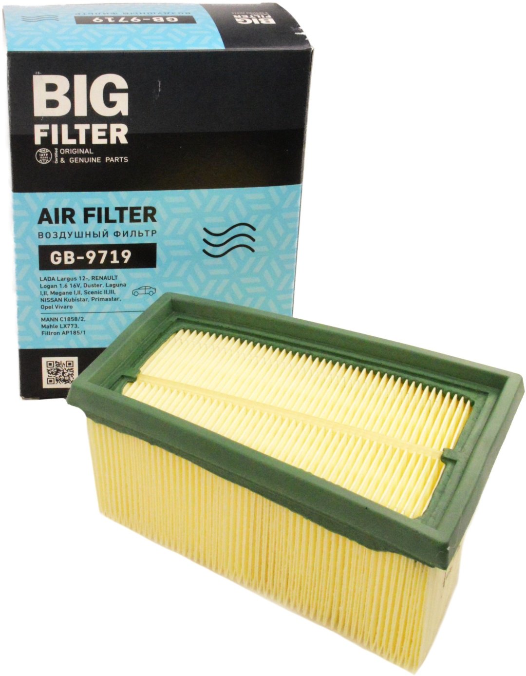 BIG FILTER воздушный фильтр GB-9719 купить,NaN