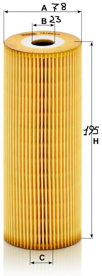 MANN-FILTER масляный фильтр HU 947/1z-2