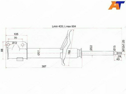 Амортизатор Winkod передний W334405SA 1 шт