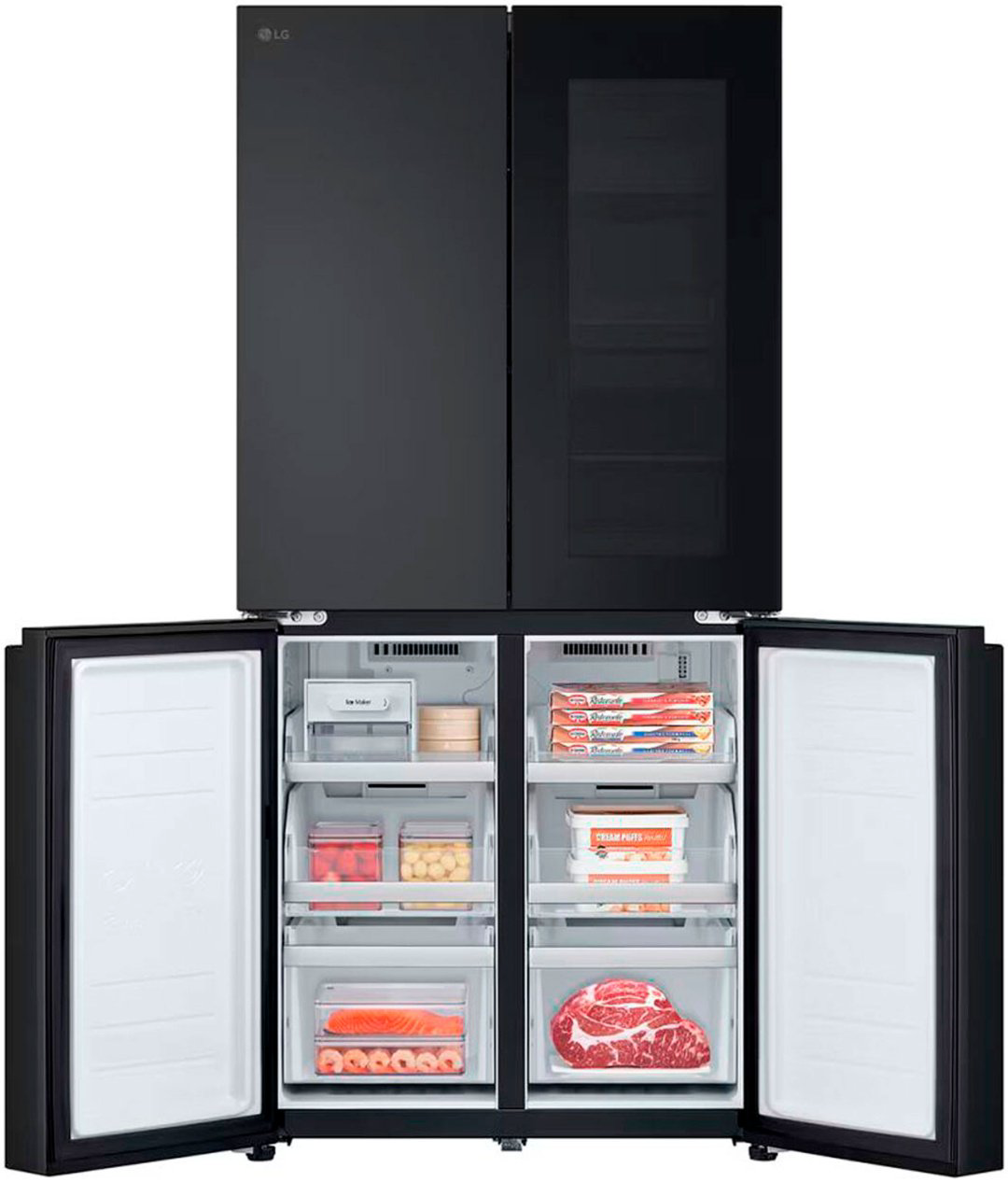 Холодильник LG GC-V22FFBMB черный купить,NaN