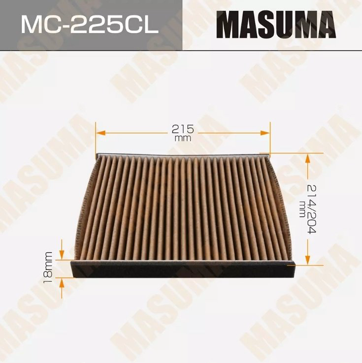 MASUMA салонный фильтр MC-225CL купить,3335