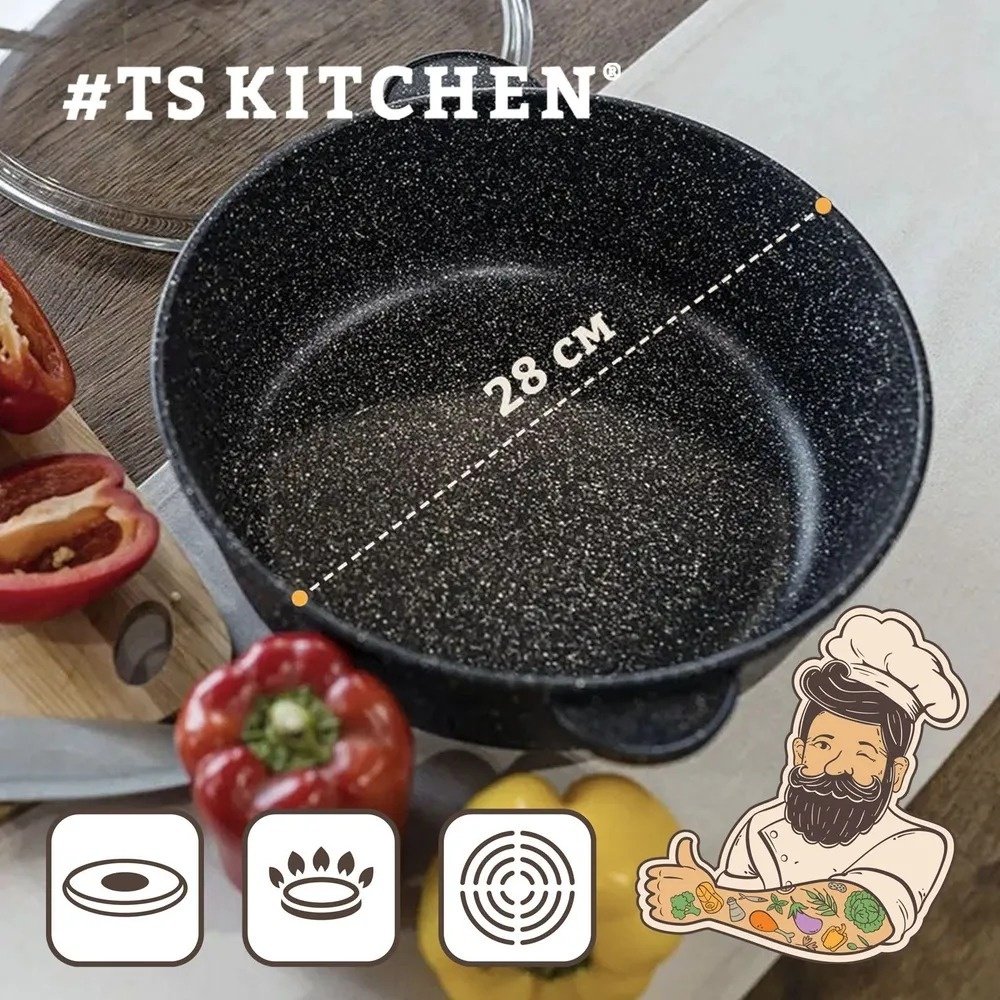Жаровня TS Kitchen 4 л, алюминий - ForteMarket Жаровня TS Kitchen 4 л, алюминий купить,0