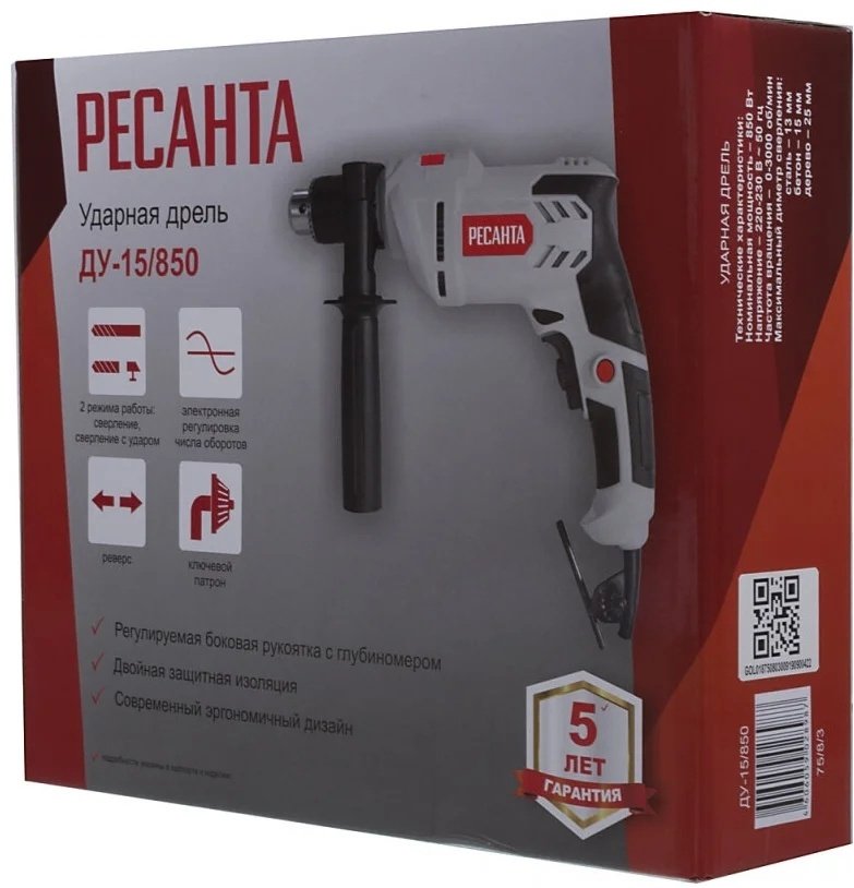 Ресанта дрель ДУ-15-850 купить,0