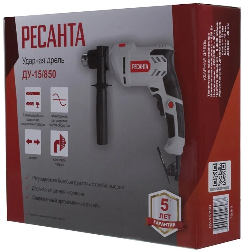 Ресанта дрель ДУ-15-850 купить,NaN
