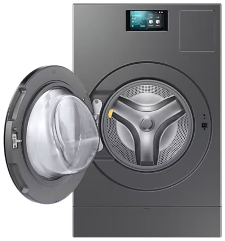 Стиральная машина Samsung Bespoke AI Combo WD18DB8995BZLD стальной купить,0