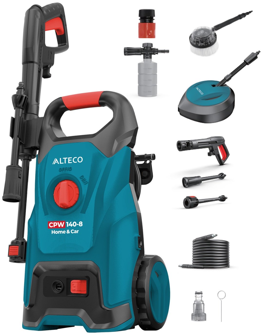Мойка высокого давления ALTECO электрический 140 бар, CPW 140-8 Home & Car 66882