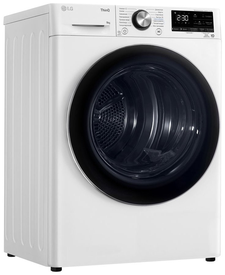 Сушильная машина LG DC90V9V9WN белый купить,0
