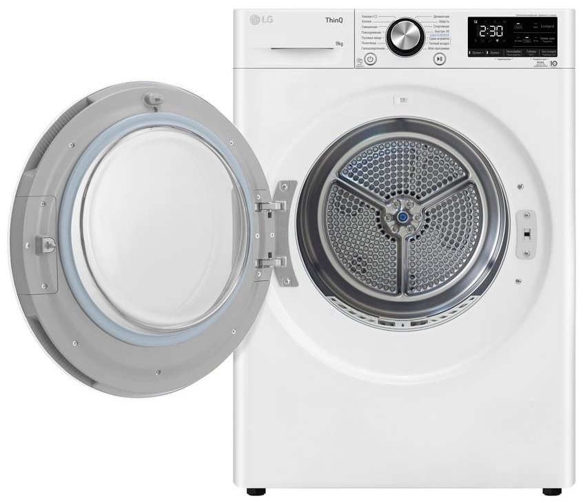 Сушильная машина LG DC90V9V9WN белый купить,0