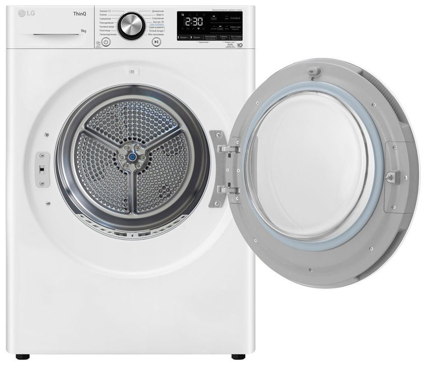 Сушильная машина LG DC90V9V9WN белый купить,NaN