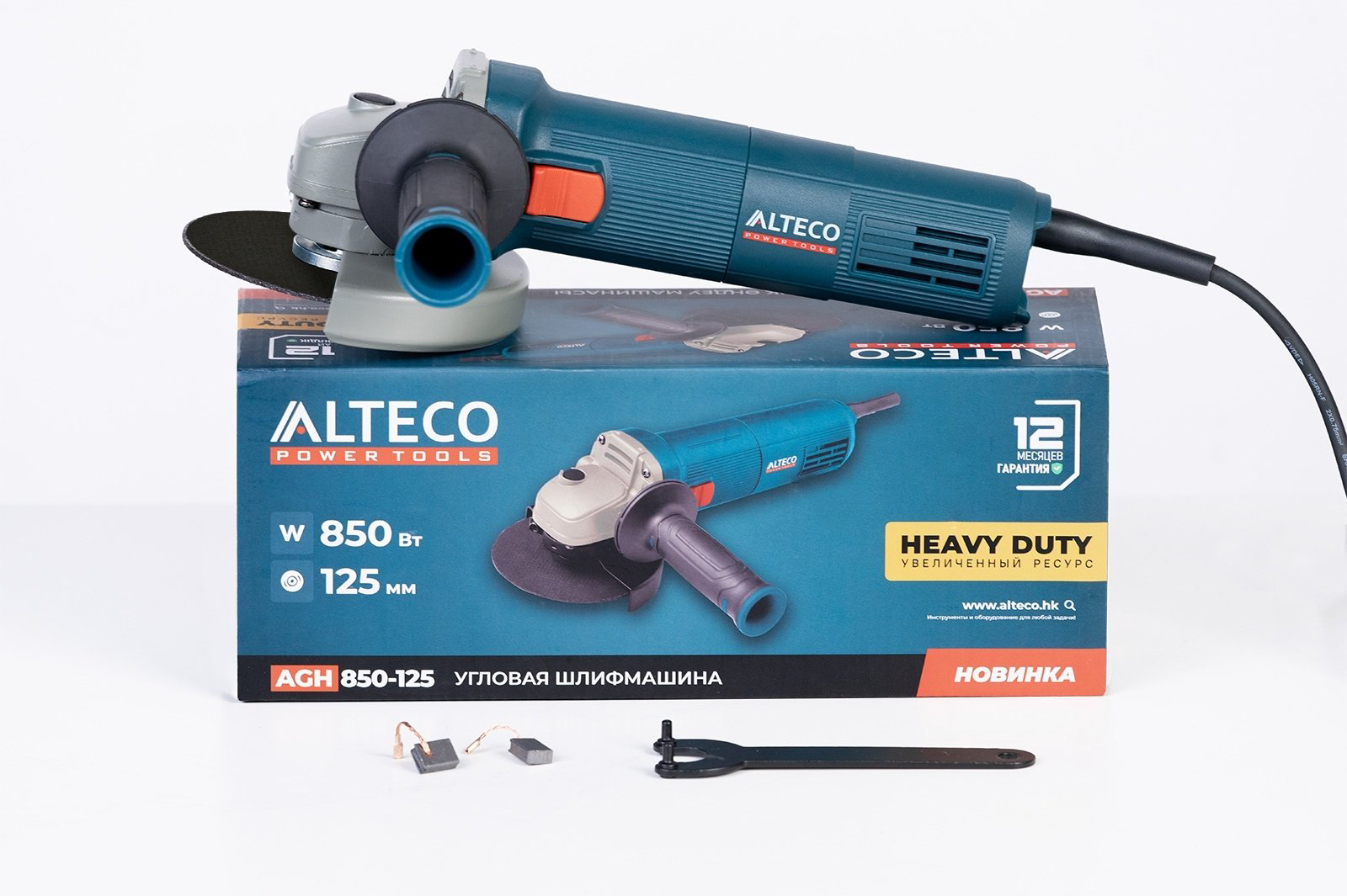 Шлифмашина угловая ALTECO Heavy Duty AGH 850-125 40939 купить,18900