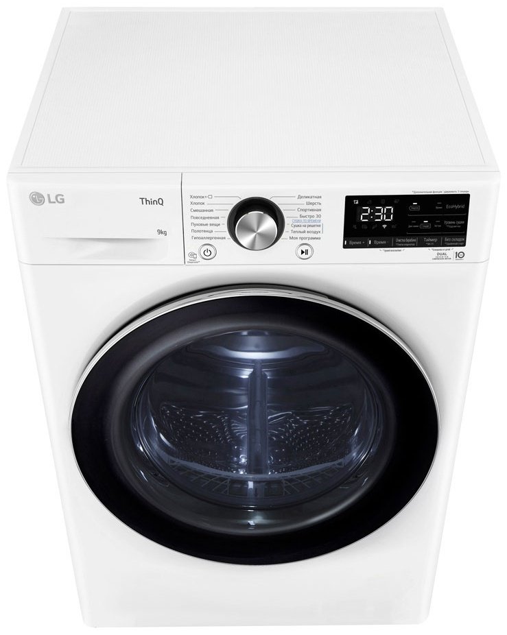 Сушильная машина LG DC90V9V9WN белый купить,0