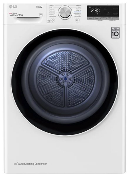 Сушильная машина LG DC90V5V0W белый