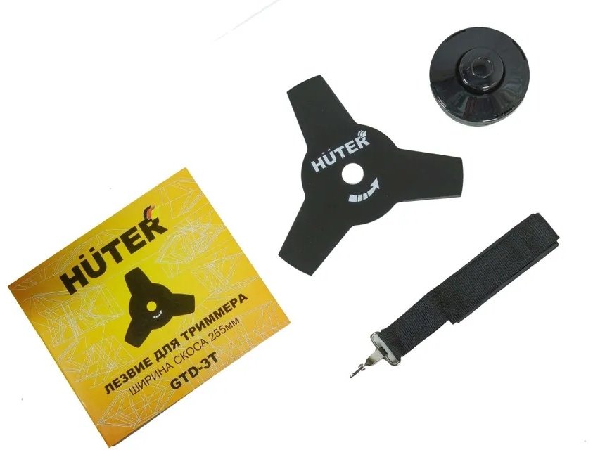 Триммер электрический Huter GET-1500SL, леска и нож купить,0