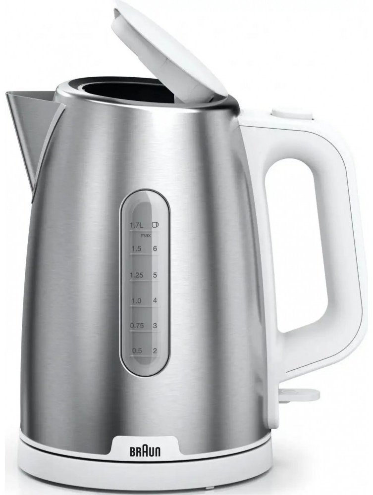 Электрочайник Braun WK1500WH белый, серебристый купить,NaN