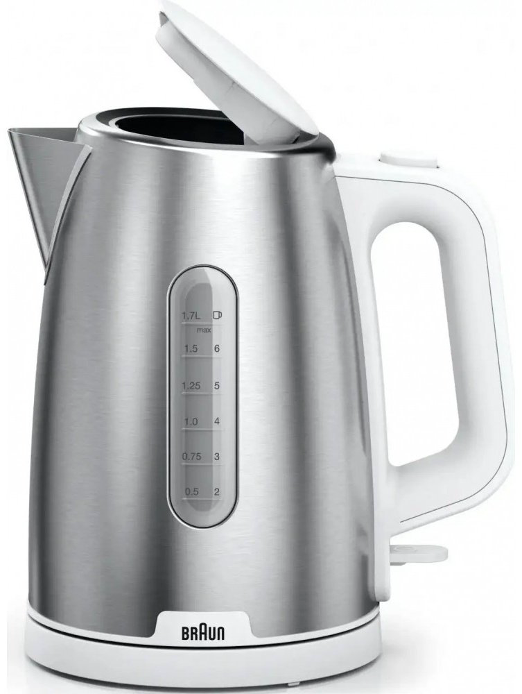 Электрочайник Braun WK1500WH белый, серебристый купить,NaN