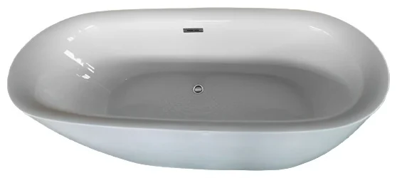 Ванна акриловая Cerutti Spa Como 170x75x56см белый