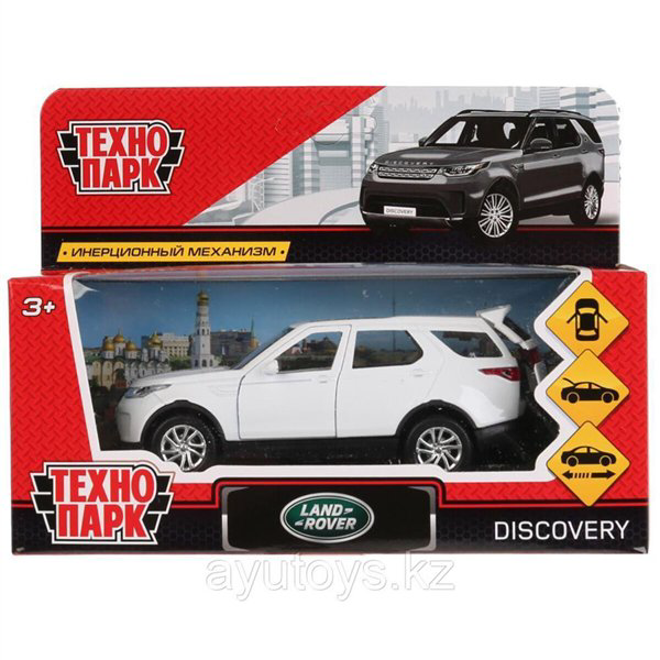 Машинка Технопарк Land Rover Discovery  12см белая купить,NaN