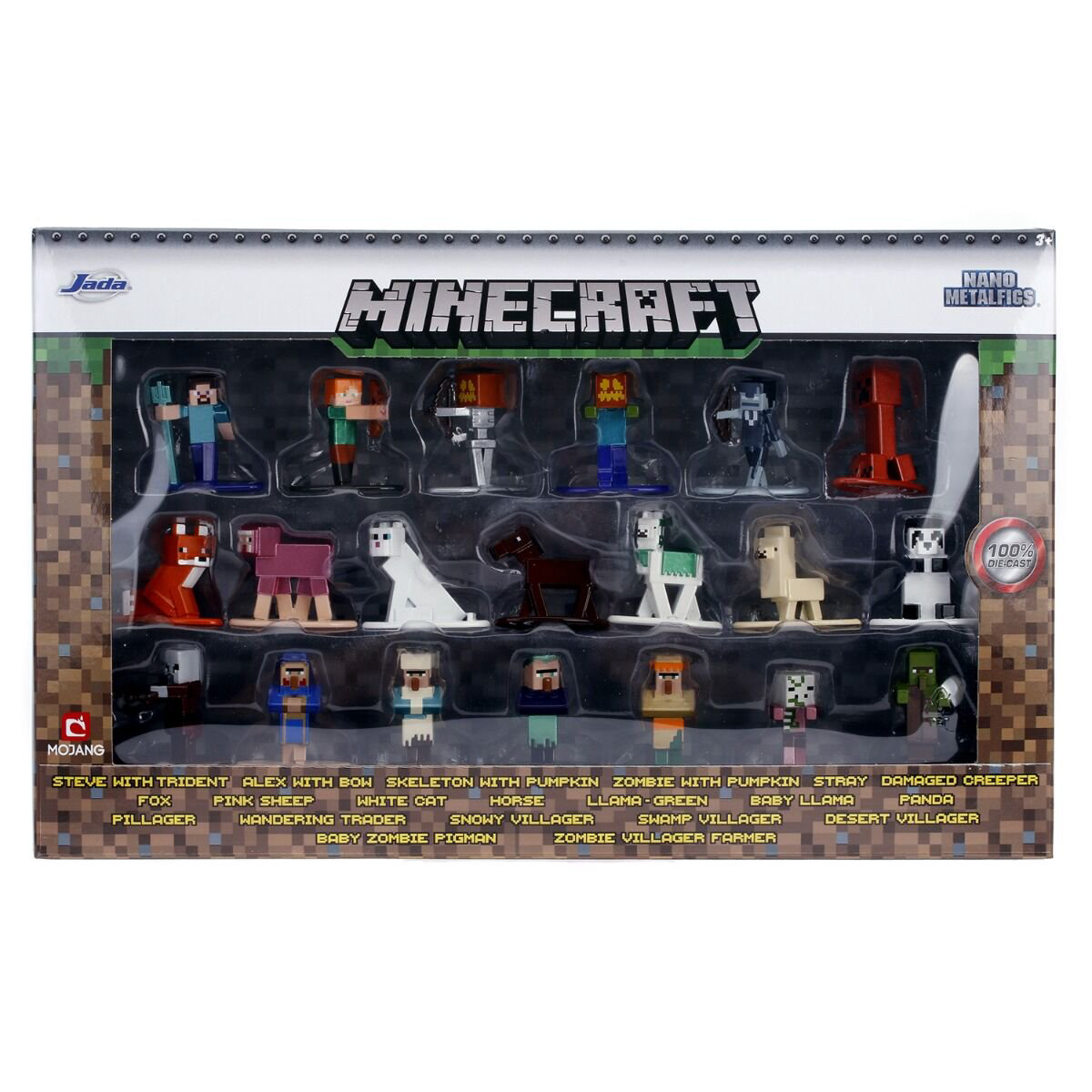 Набор фигурок Jada Toys Nano Metalfigs Minecraft  волна 3 20 штук купить,NaN