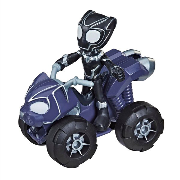 Игровой набор Hasbro  Spidey and his Amazing Friends Черная пантера 9см и транспорт купить,NaN