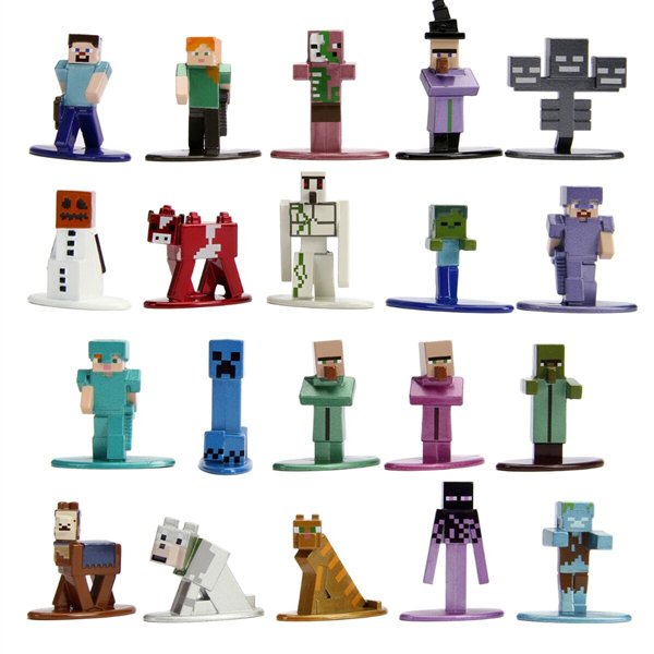 Набор фигурок Jada Toys Nano Metalfigs Minecraft  волна 2 20 штук купить,NaN