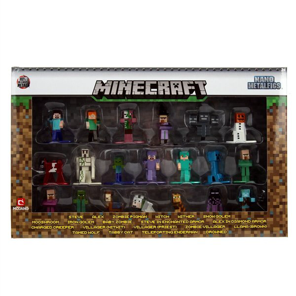 Набор фигурок Jada Toys Nano Metalfigs Minecraft  волна 2 20 штук купить,NaN
