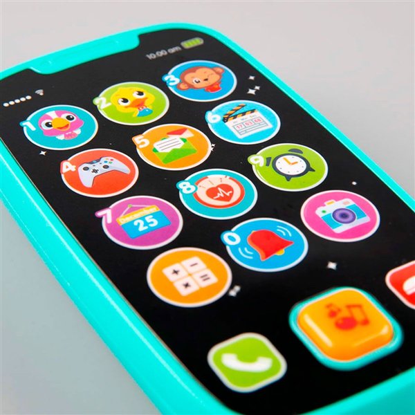 Игрушка развивающая Hola Смартфон  голубой со светом и звуком купить,0