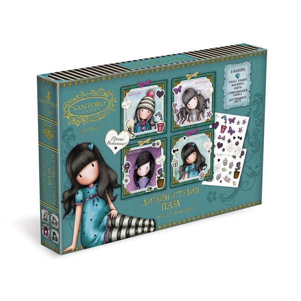 Пазлы Origami Sitting pretty Санторо 4х25  купить,NaN