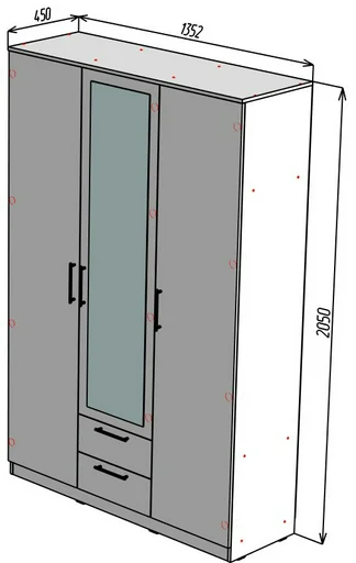 Вирджиния 205х676х45 Дуб Вотан