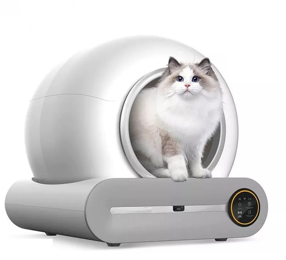 Лоток-туалет для кошек ART-Wave Platform WiFi Ionic TL-02 автоматический белый купить,NaN