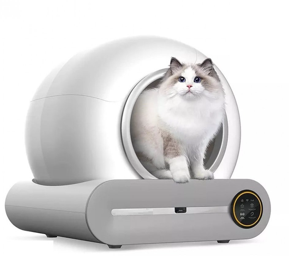 Лоток-туалет для кошек ART-Wave Platform WiFi Ionic TL-02 автоматический белый купить,NaN