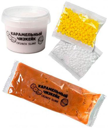 Slime карамельный чизкейк 165 г S130-61 коричневый купить,NaN