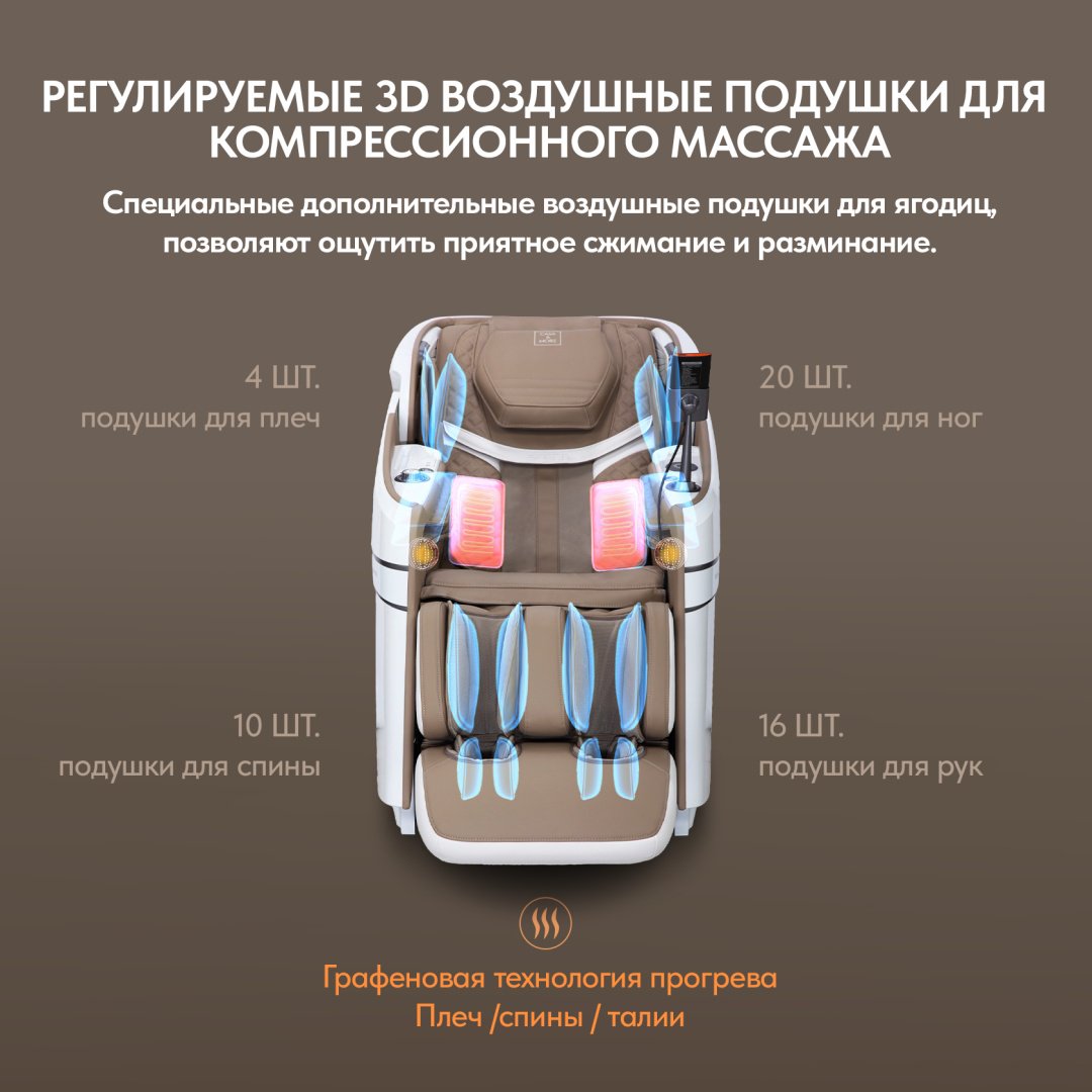 Массажное кресло Casa&More Sfera Grey - ForteMarket Массажное кресло Casa&More Sfera Grey купить,0