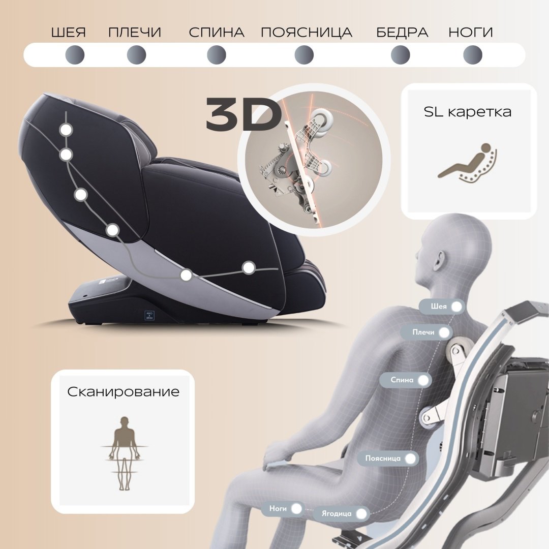 Массажное кресло Casa&More Crown 1 Grey - ForteMarket Массажное кресло Casa&More Crown 1 Grey купить,0
